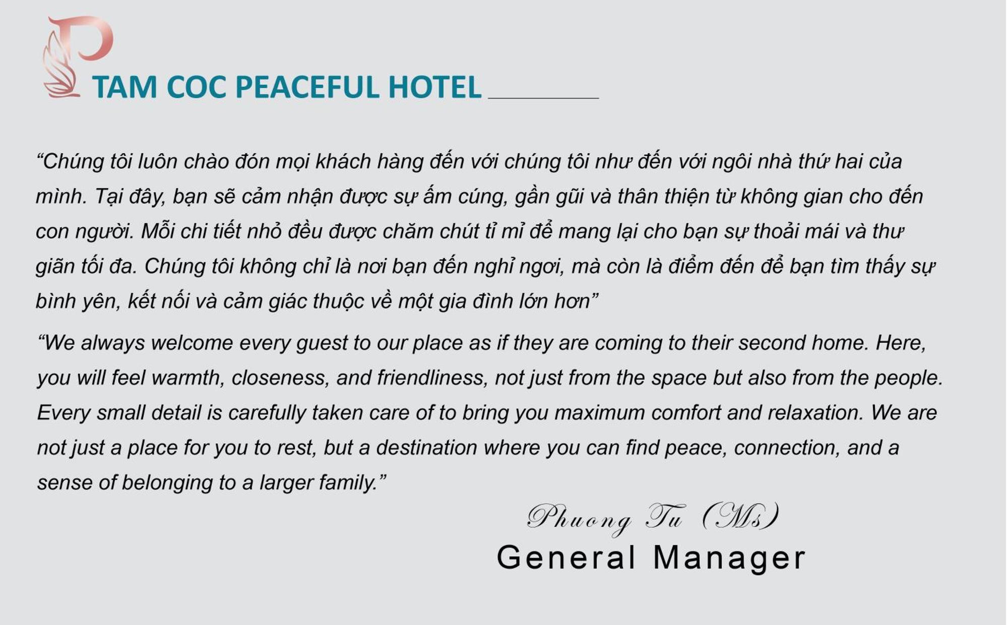 Tam Coc Peaceful Hotel Ніньбінь Екстер'єр фото